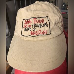 James Taylor & his Band of Traveling Musicians Hat Ball Cap khaki cotton embroid